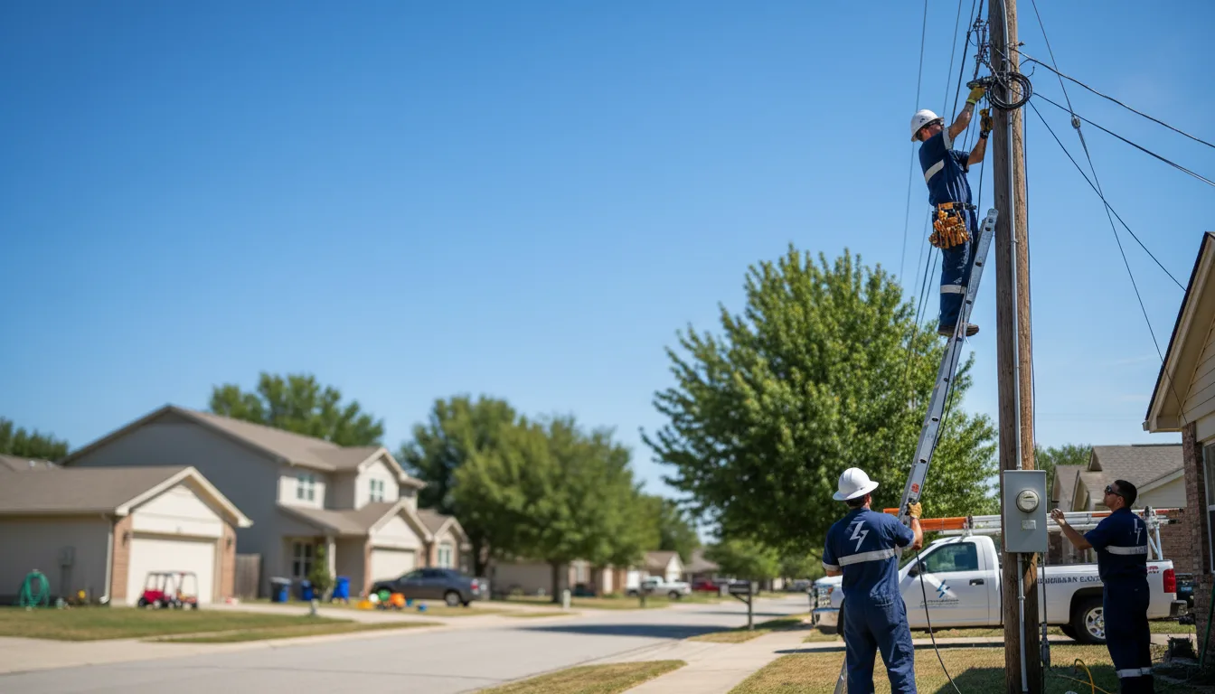 Residential electrician providing installation services in Lindstrom, MN